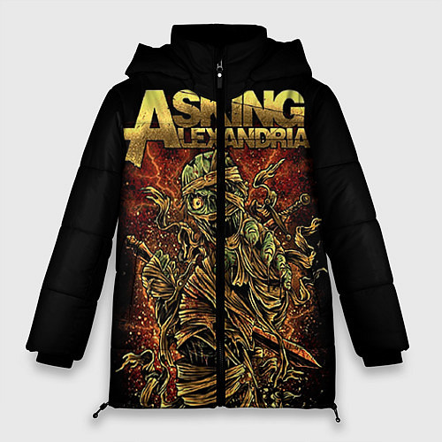 Женская зимняя куртка Asking Alexandria / 3D-Черный – фото 1