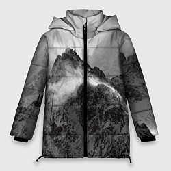 Куртка зимняя женская Горы, цвет: 3D-черный