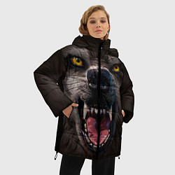 Куртка зимняя женская Волчий рык, цвет: 3D-красный — фото 2