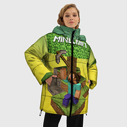 Куртка зимняя женская Minecraft Tree, цвет: 3D-черный — фото 2