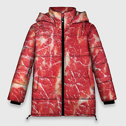 Куртка зимняя женская Мясо, цвет: 3D-красный