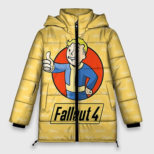 Женская зимняя куртка Fallout 4: Pip-Boy / 3D-Черный – фото 1