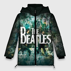Куртка зимняя женская The Beatles Stories, цвет: 3D-черный
