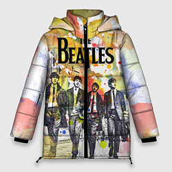 Куртка зимняя женская The Beatles: Colour Spray, цвет: 3D-черный