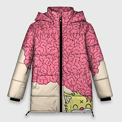 Куртка зимняя женская Drop Dead: Pink Brains, цвет: 3D-черный