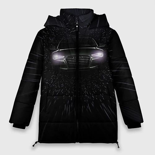 Женская зимняя куртка Audi / 3D-Светло-серый – фото 1