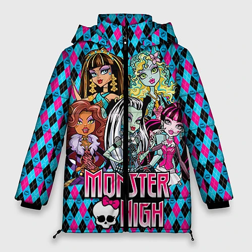 Женская зимняя куртка Monster High / 3D-Светло-серый – фото 1