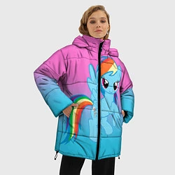 Куртка зимняя женская My Little Pony, цвет: 3D-красный — фото 2
