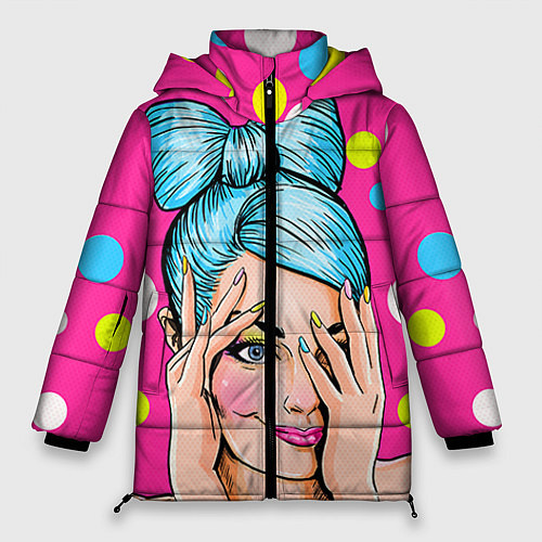 Женская зимняя куртка POP ART / 3D-Черный – фото 1