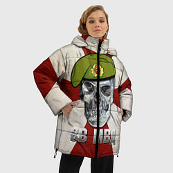 Куртка зимняя женская Череп: ВВ МВД, цвет: 3D-черный — фото 2