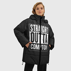 Куртка зимняя женская Straight Outta Compton, цвет: 3D-черный — фото 2