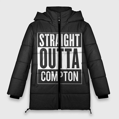 Женская зимняя куртка Straight Outta Compton / 3D-Красный – фото 1