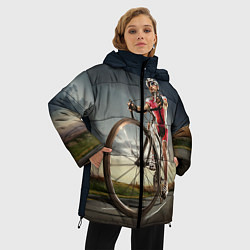 Куртка зимняя женская Велогонщик, цвет: 3D-черный — фото 2
