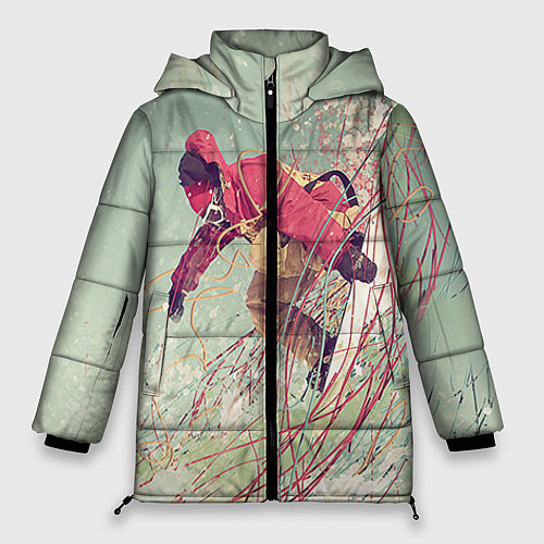 Женская зимняя куртка Сноуборд / 3D-Черный – фото 1