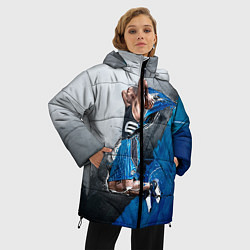 Куртка зимняя женская Баскетбол бросок, цвет: 3D-черный — фото 2
