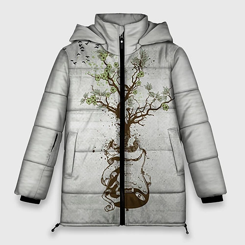 Женская зимняя куртка Three Days Grace: Tree / 3D-Черный – фото 1