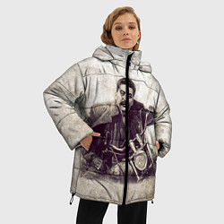 Куртка зимняя женская Сталин байкер, цвет: 3D-красный — фото 2