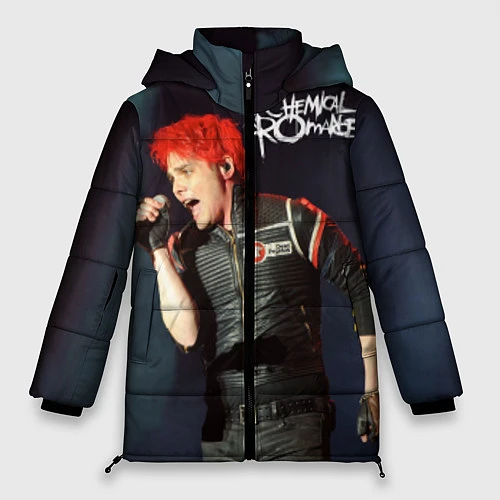 Женская зимняя куртка Gerard Way / 3D-Черный – фото 1