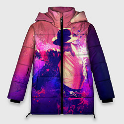 Куртка зимняя женская Michael Jackson: Moon, цвет: 3D-светло-серый