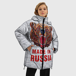Куртка зимняя женская Bear: Made in Russia, цвет: 3D-красный — фото 2
