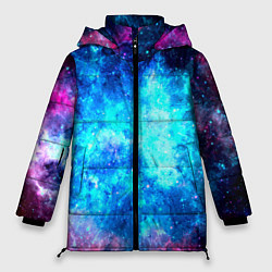 Куртка зимняя женская Голубая вселенная, цвет: 3D-светло-серый