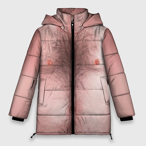 Женская зимняя куртка Загорелый торс / 3D-Светло-серый – фото 1