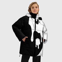 Куртка зимняя женская Инь Янь, цвет: 3D-черный — фото 2