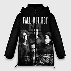 Куртка зимняя женская Fall out boy band, цвет: 3D-светло-серый