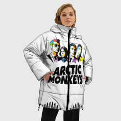 Куртка зимняя женская Arctic Monkeys: Music Wave, цвет: 3D-черный — фото 2