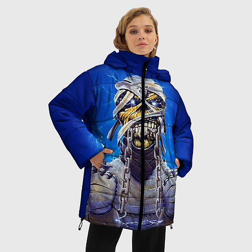 Женская зимняя куртка Iron Maiden: Mummy / 3D-Светло-серый – фото 3