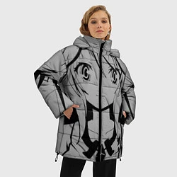Куртка зимняя женская No Game No Life, цвет: 3D-черный — фото 2