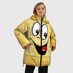 Куртка зимняя женская Заразительная улыбка, цвет: 3D-черный — фото 2