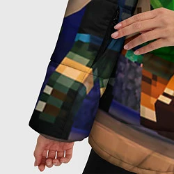 Куртка зимняя женская Minecraft Men's, цвет: 3D-черный — фото 2