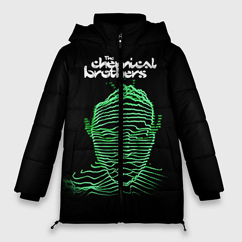 Женская зимняя куртка Chemical Brothers: Acid lines / 3D-Черный – фото 1