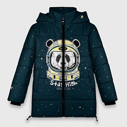 Куртка зимняя женская Космонавт 8, цвет: 3D-черный