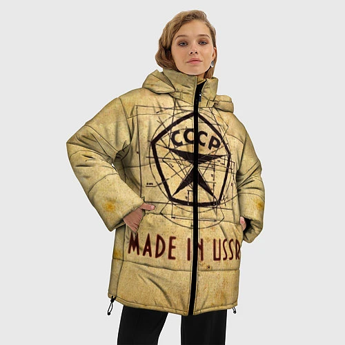Женская зимняя куртка Made in USSR / 3D-Светло-серый – фото 3