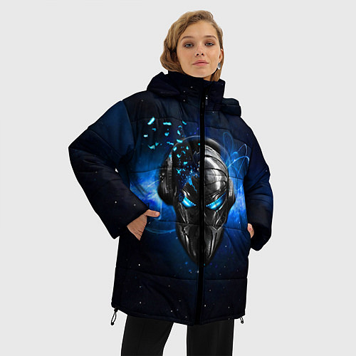 Женская зимняя куртка Pirate Station: Blue Space / 3D-Светло-серый – фото 3