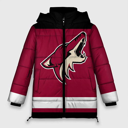 Женская зимняя куртка Arizona Coyotes / 3D-Черный – фото 1