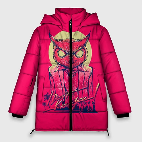 Женская зимняя куртка I don't know you / 3D-Красный – фото 1