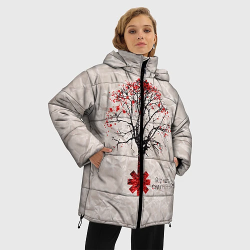 Женская зимняя куртка RHCP: Red Tree / 3D-Светло-серый – фото 3