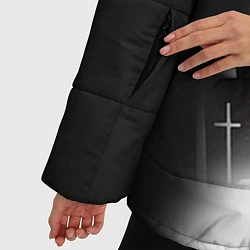 Куртка зимняя женская Тетрадь смерти 7, цвет: 3D-светло-серый — фото 2
