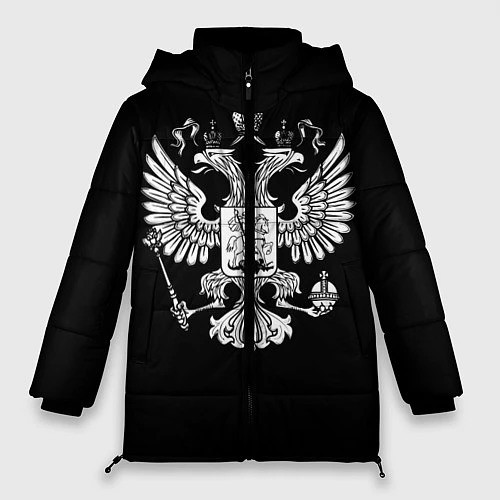 Женская зимняя куртка Двуглавый орел / 3D-Черный – фото 1