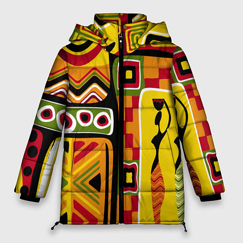 Женская зимняя куртка Африка / 3D-Черный – фото 1