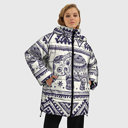 Куртка зимняя женская Африка, цвет: 3D-светло-серый — фото 2