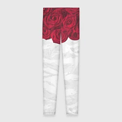 Женские легинсы Roses White