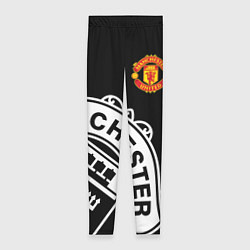 Леггинсы женские Man United: Black Collection, цвет: 3D-принт