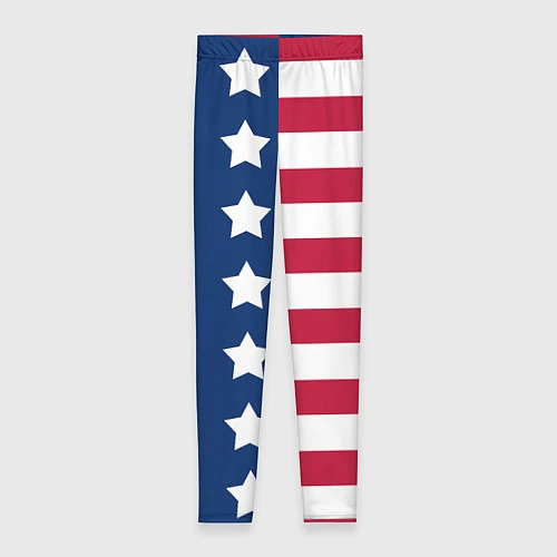 Женские легинсы USA Flag / 3D-принт – фото 1