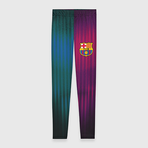 Женские легинсы Barcelona FC: Abstract 2018 / 3D-принт – фото 1