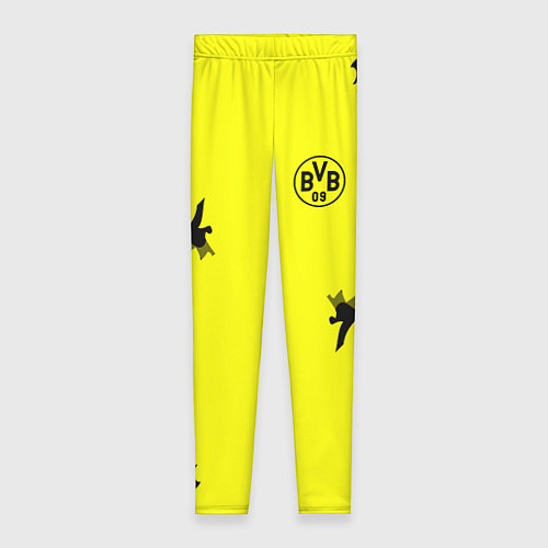 Женские легинсы FC Borussia Dortmund: Yellow Original / 3D-принт – фото 1