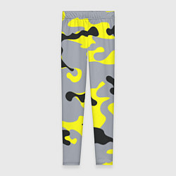 Женские легинсы Yellow & Grey Camouflage